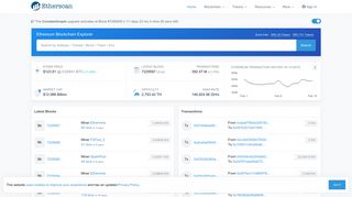 Ethereum (ETH) Blockchain Explorer