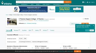 E Thames Degree College - E-Thames, Hyderabad - Courses ...