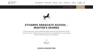 Apply Now | EThames Graduate School | Master's Degree