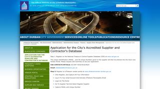 Application for the City's Accredited Supplier and Contractor's ...