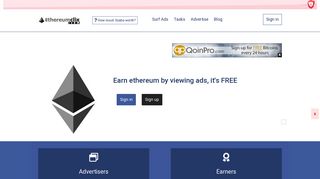 EthereumClix - Ethereum Paid To Click Service