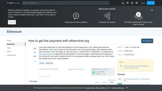 mining - how to get the payment with ethermine.org - Ethereum ...