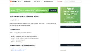 Beginner's Guide to Ethereum Mining - Step by Step (2019 Updated)