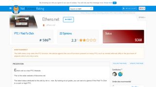 Review of Ethero.net : Scam or legit ? - NetBusinessRating