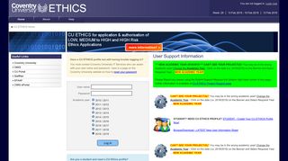 CU Ethics Application & Authorisation System (CU ETHICS)