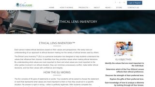 EthicsGame | Ethical Lens Inventory Personal Values and Ethics ...