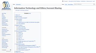 Information Technology and Ethics/Account Sharing - Wikibooks, open ...