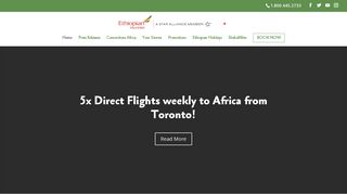 Ethiopian Airlines Canada | The new spirit of Africa