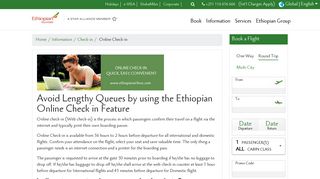 Online Check-in - Ethiopian Airlines