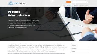 Product Administration | Ethos Group