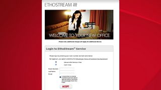 Login to EthoStream ® Service