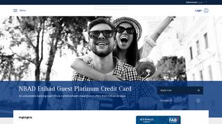 Etihad Guest Platinum Credit Card - Earn Miles & Travel Rewards ...