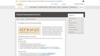 Etihad BusinessConnect - Etihad Airways