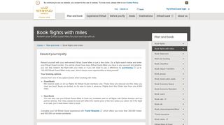 Flights with miles - Etihad Airways