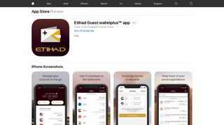 Etihad Guest walletplus™ app on the App Store - iTunes - Apple