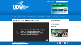 How to sign up for IHSS Online Timesheets - UDW – The Homecare ...