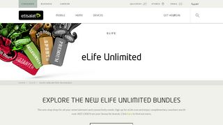 Etisalat UAE | eLife Unlimited Packages