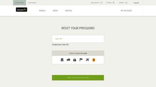reset your password - Etisalat UAE