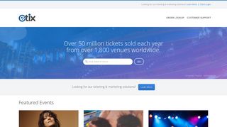 United States - Etix.com | Find and Buy Event Tickets