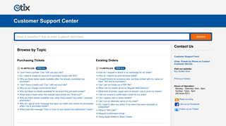 Etix | Customer Support