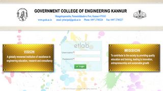 Campussoft Login - Government College of Engineering, Kannur