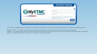ETMC FirstNet - Home
