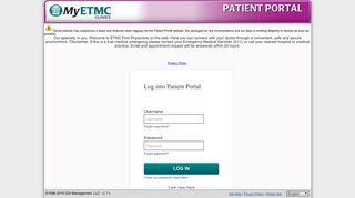 Log into Patient Portal - Login - Your Medical Home on the Web