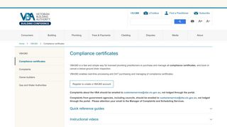 Compliance certificates | VBA