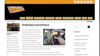 Technology - Ordering | House Hasson Hardware - Wholesale ...