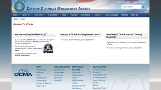Access to eTools - Defense Contract Management Agency