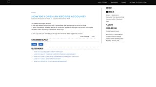 HOW DO I OPEN AN ETOPPS ACCOUNT? - Topps Customer Service