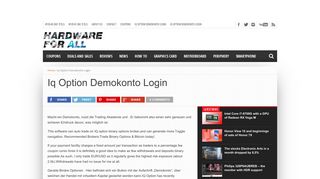 Iq Option Demokonto Login - HW4ALL.com