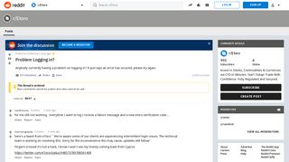 Problem Logging in? : Etoro - Reddit