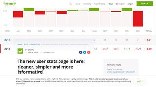 The new user stats page is here: cleaner, simpler and more ... - eToro