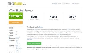 eToro Forex Broker Review: Sign Up Bonus, Spreads & Demo Accounts