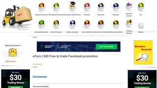 eToro | $20 Free to trade Facebook promotion - Best Forex Bonus