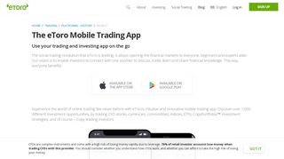 Our Mobile Trading Platform App | eToro