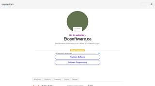 www.Etosoftware.ca - ETOSoftware: Login