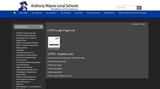 eTPES - Anthony Wayne Local Schools