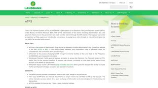 eTPS | Land Bank of the Philippines