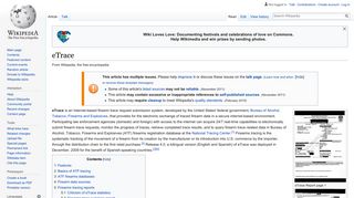 eTrace - Wikipedia