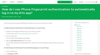 How do I use iPhone fingerprint authentication to automatically log in ...