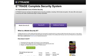 Mobile Security ID - Etrade
