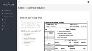eTrailToEagle Scout Tracking Features - eTrailToEagle.com