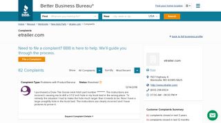 etrailer.com | Complaints | Better Business Bureau® Profile