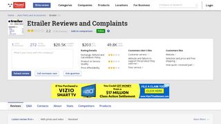 269 Etrailer Reviews and Complaints @ Pissed Consumer