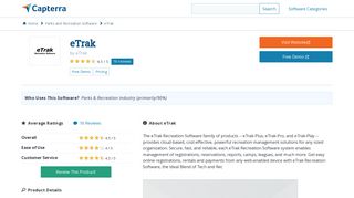 eTrak Reviews and Pricing - 2019 - Capterra