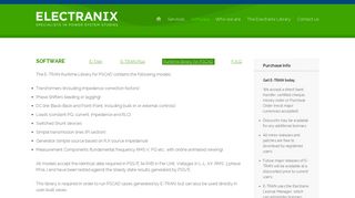 E-TRAN Runtime library for PSCAD | Electranix Corporation