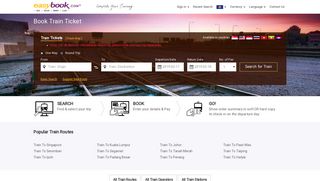 LARGEST Train Ticket Online Booking in SEA | Easybook®