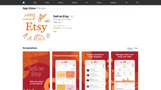 Sell on Etsy on the App Store - iTunes - Apple